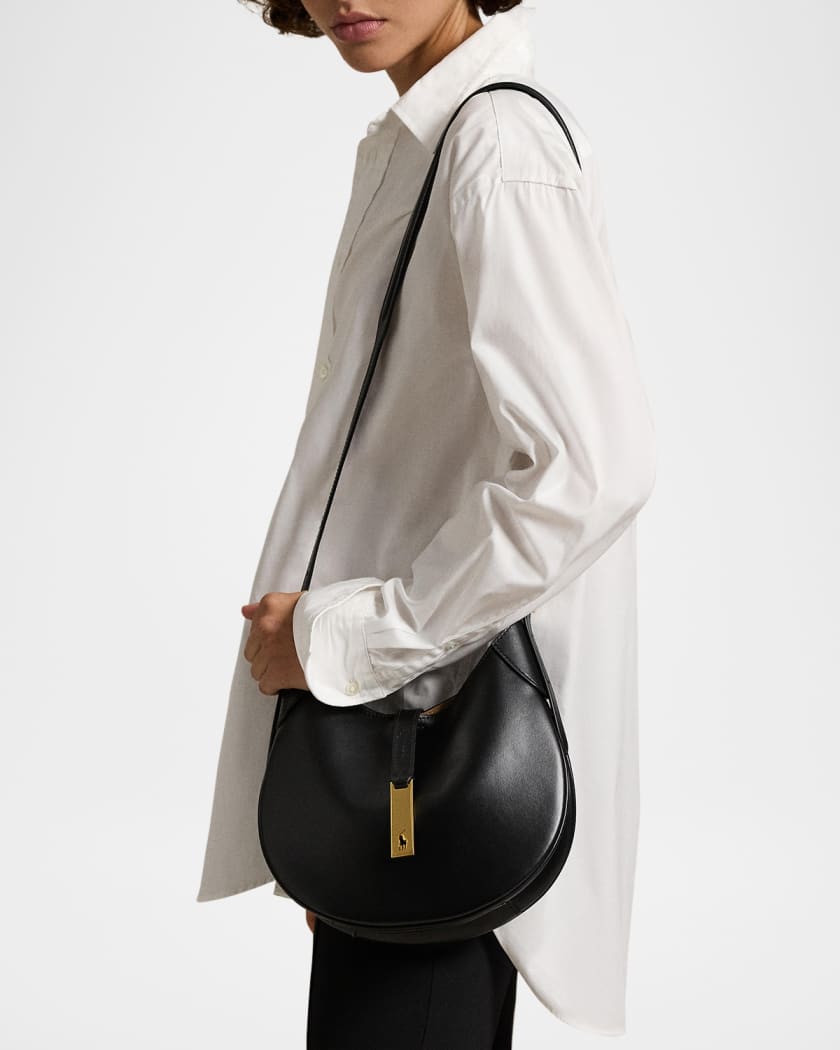 Small Sport Leather Shoulder Bag