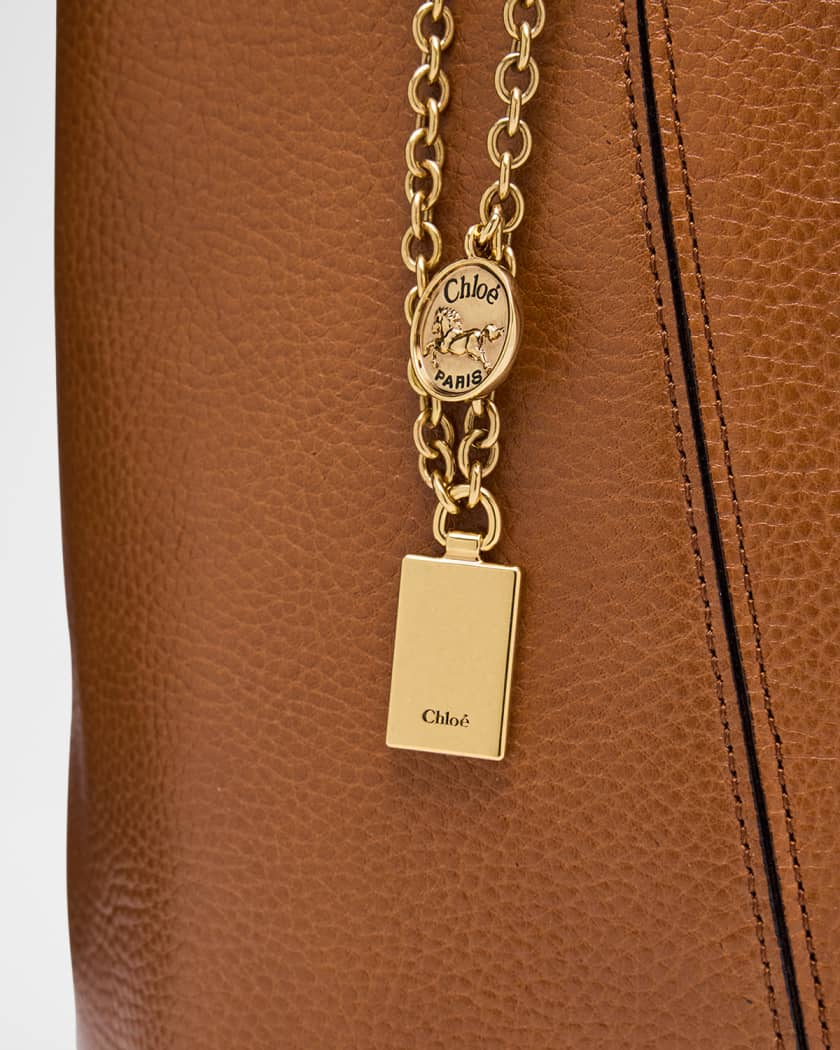 Spin Medium Tote Bag in Leather 