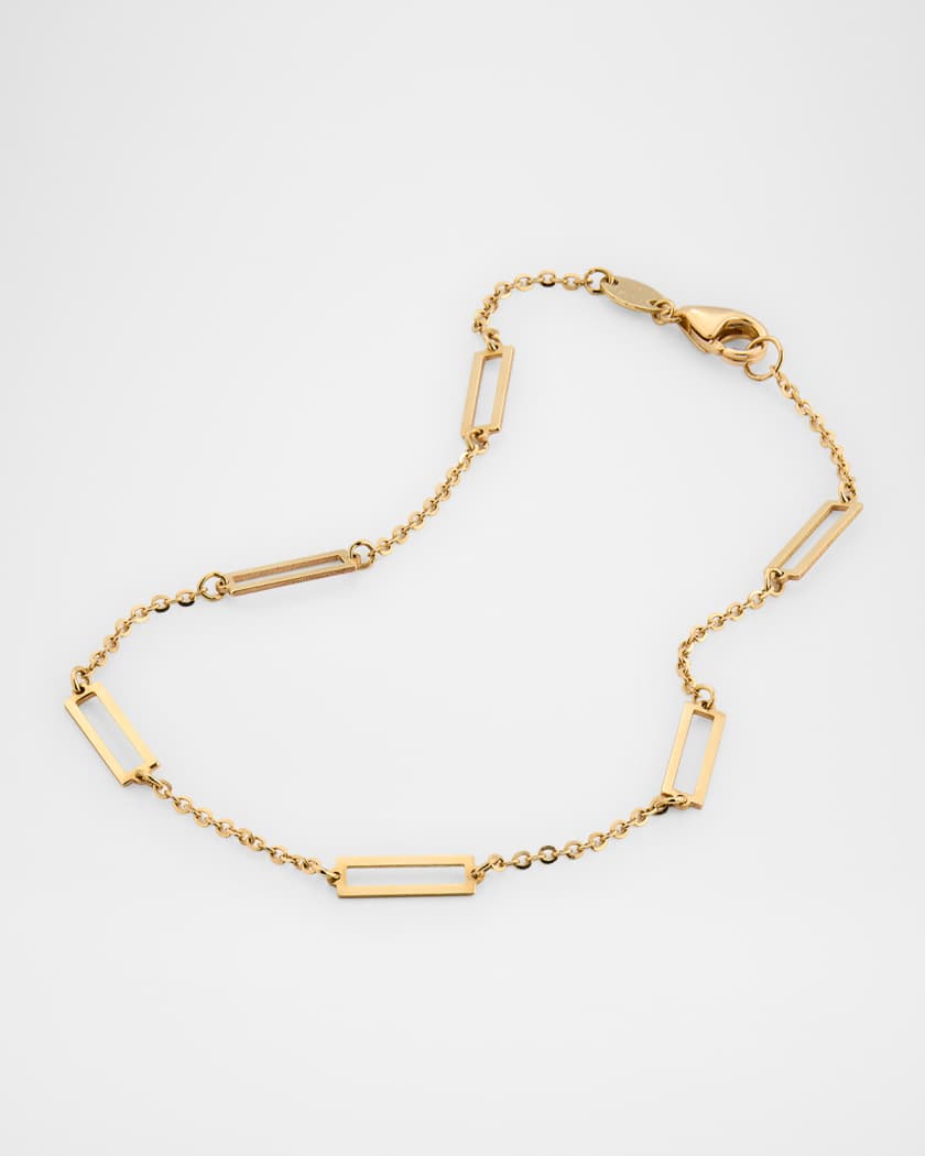 14K Yellow Gold 6-Station Bracelet
