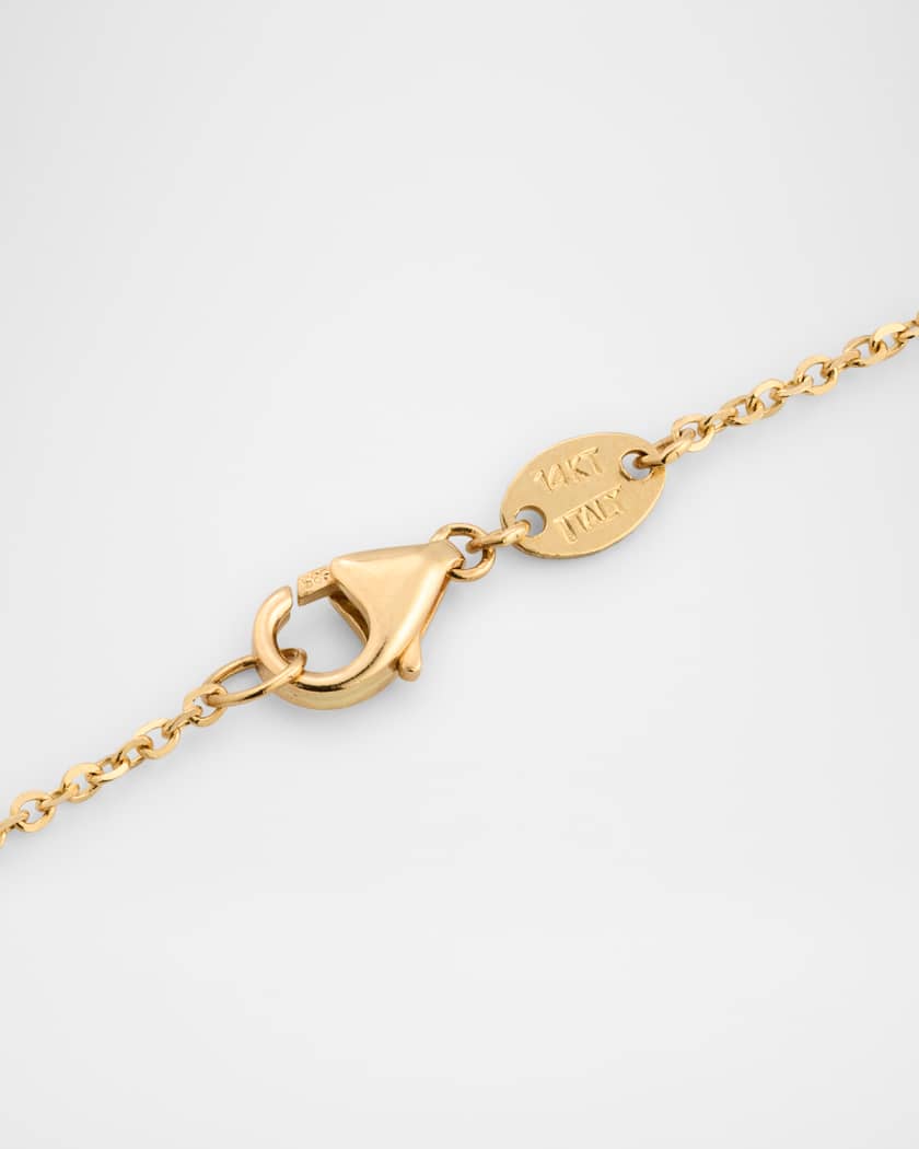 14K Yellow Gold 6-Station Bracelet