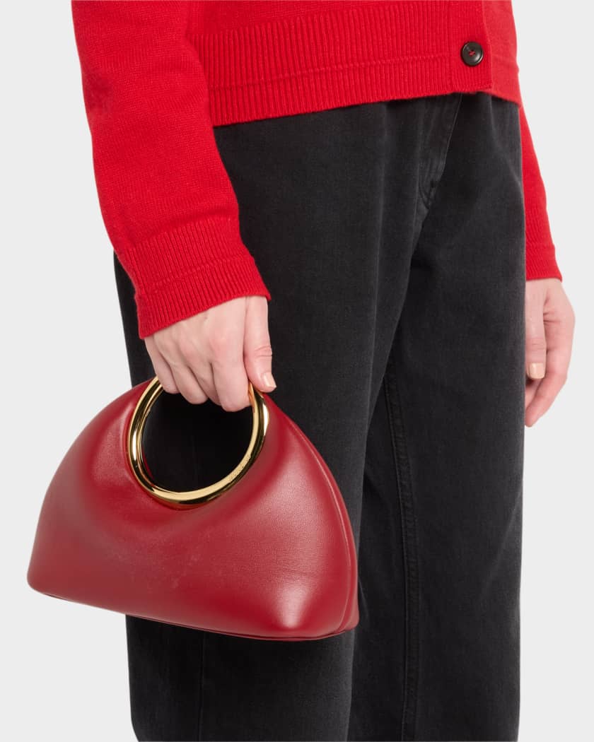 Le Petit Calino Ring Leather Top-Handle Bag