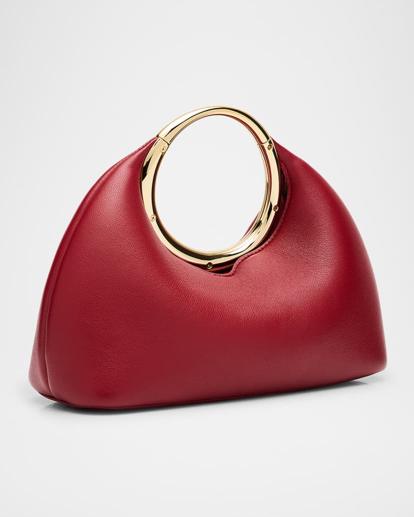 Le Petit Calino Ring Leather Top-Handle Bag