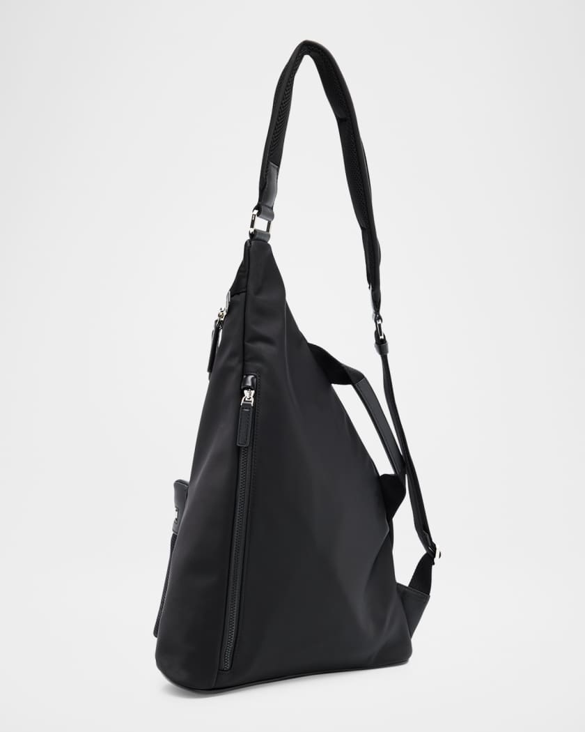 Men's Aren Nylon and Leather Sling Bag