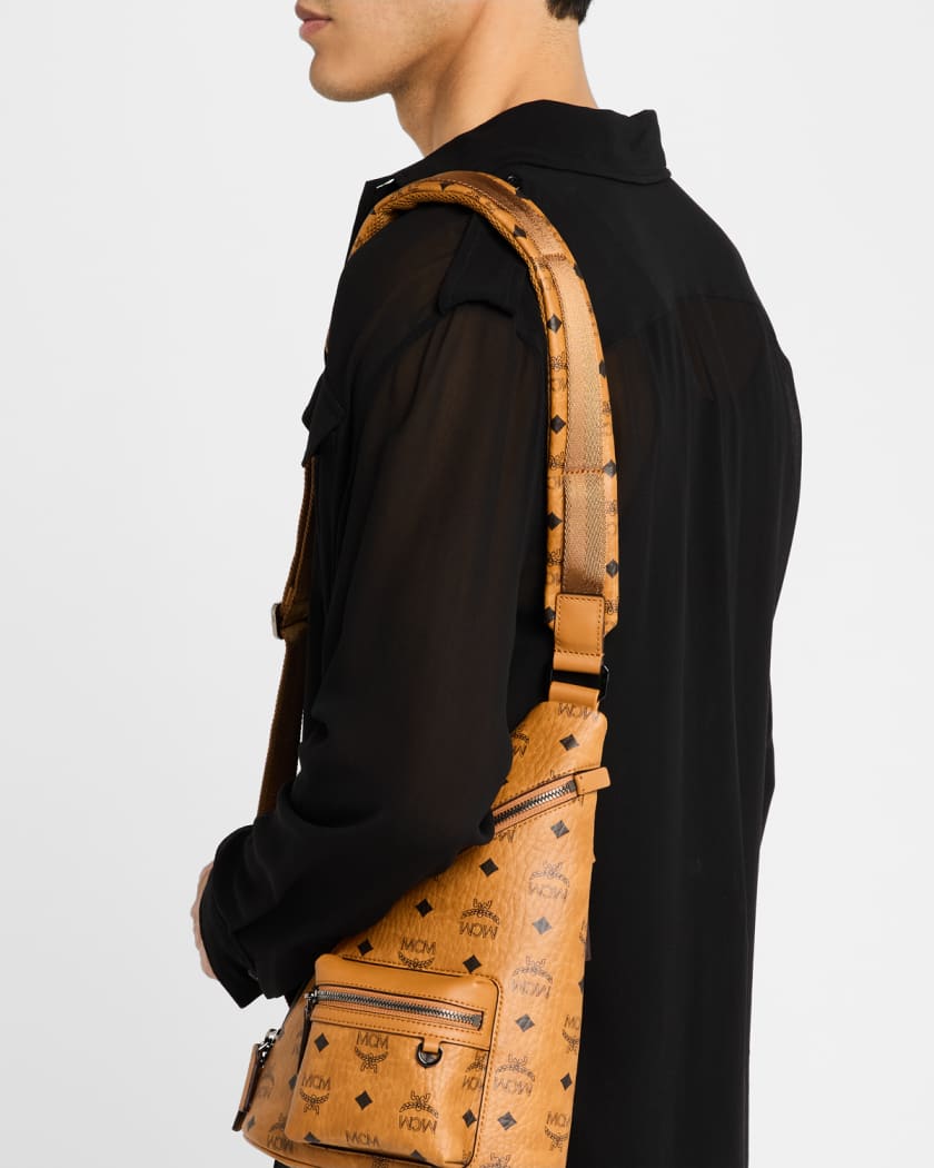 Men's Aren Mini Sling Bag in Visetos