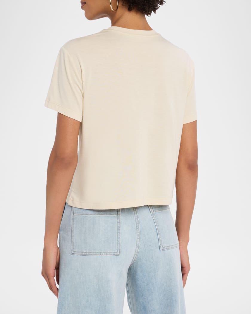 Favorite Daughter Cropped Collegiate T-Shirt