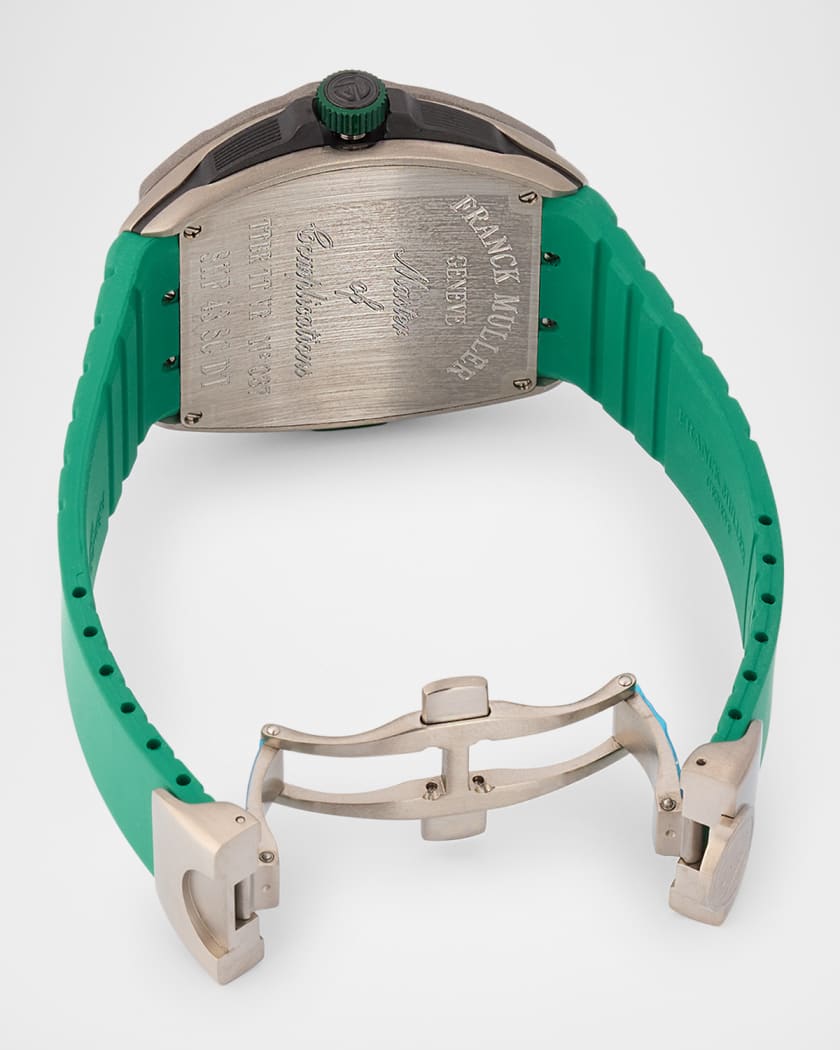 Men's Skafander 43mm Titanium Automatic Watch, Green