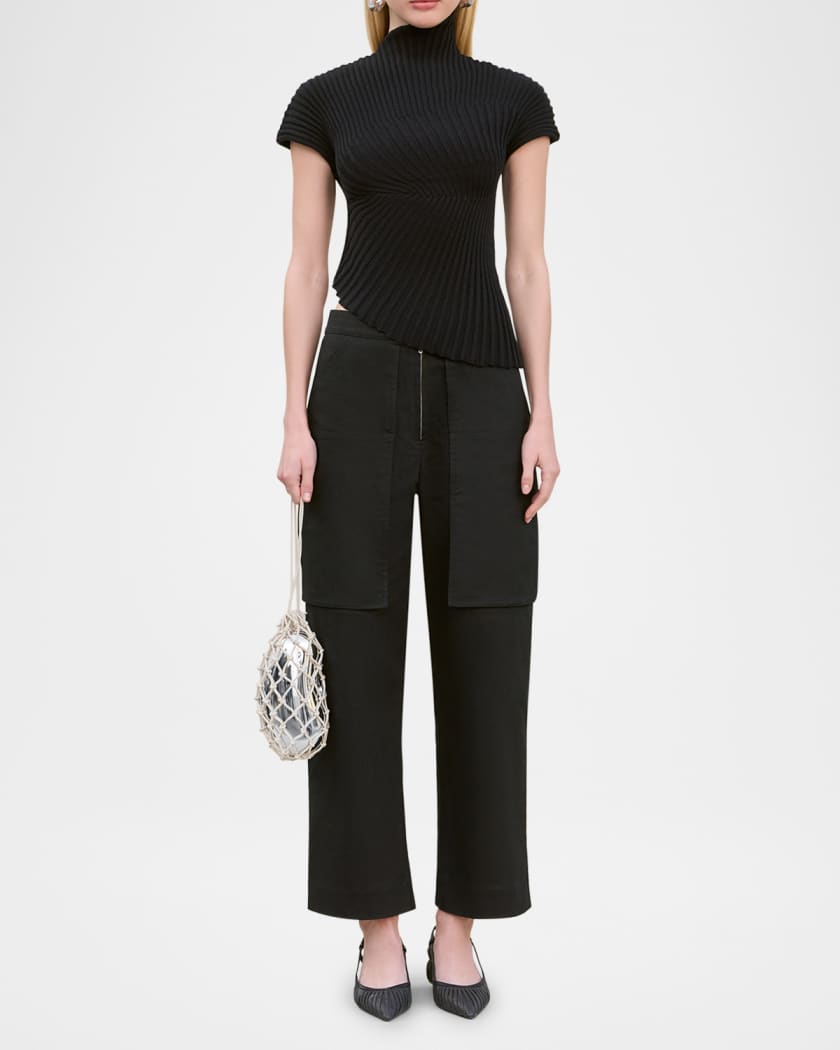 Annemie Asymmetrical Knit Top