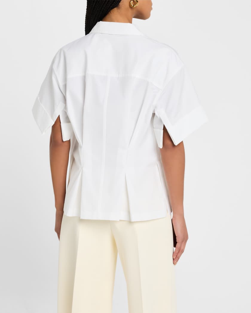 Jil Sander Short-Sleeve Button-Down Shirt | Neiman Marcus