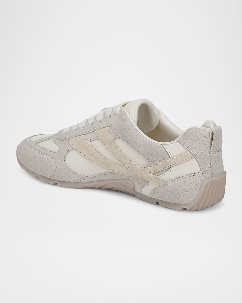 Mojave Suede and Leather Sneakers