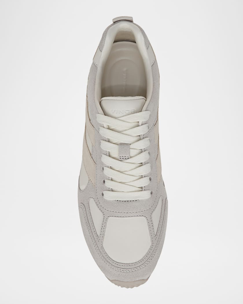 Mojave Suede and Leather Sneakers