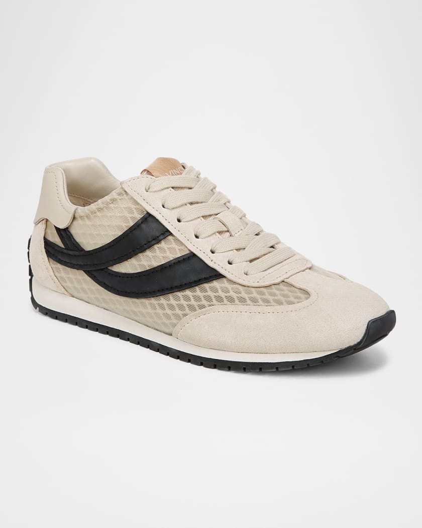 Oasis Net Leather Low-Top Sneakers