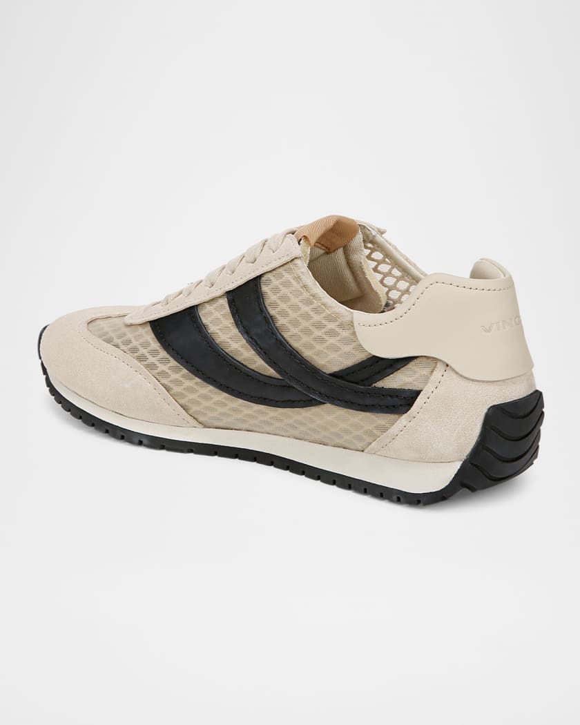 Oasis Net Leather Low-Top Sneakers