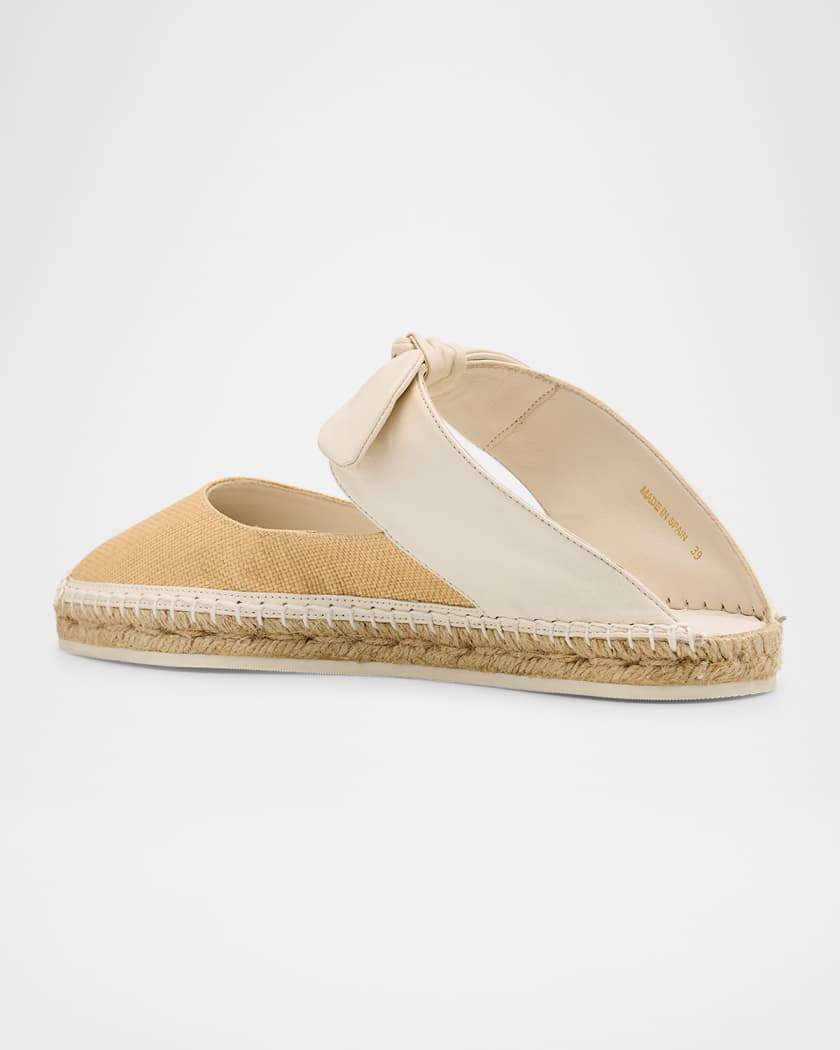 Reka Raffia and Leather Flats