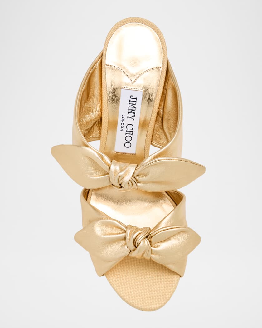 Rua 120 Raffia and Leather Platform Sandals