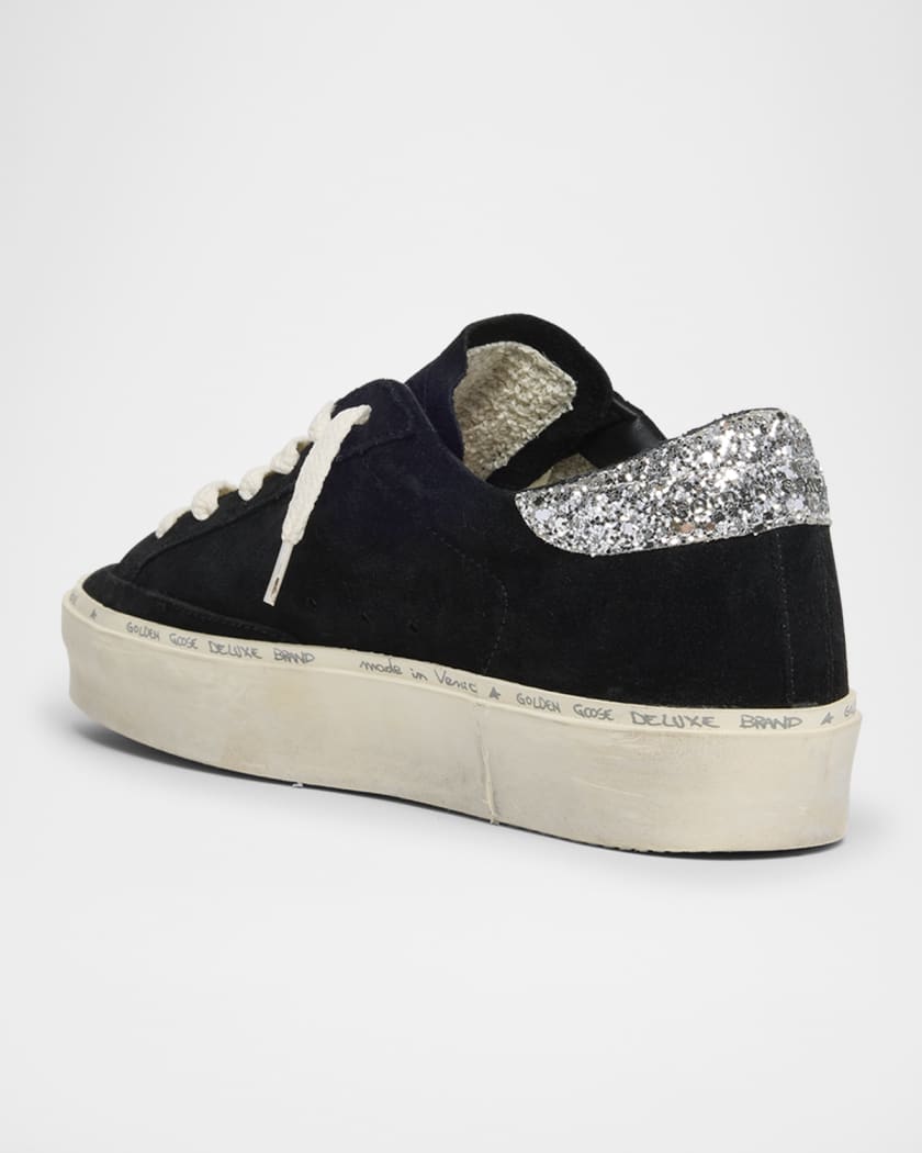 Hi Star Suede Glitter Low-Top Sneakers