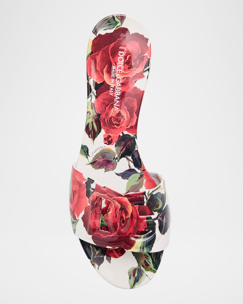 Bianca Floral Rubber DG Flat Sandals