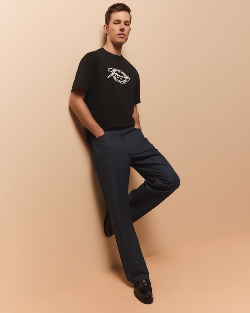 Men's Embroidered Medallion T-Shirt
