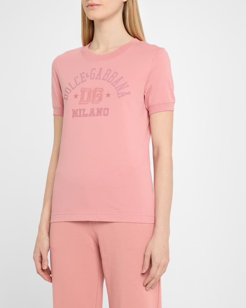 College Logo Jersey Slim-Fit Top