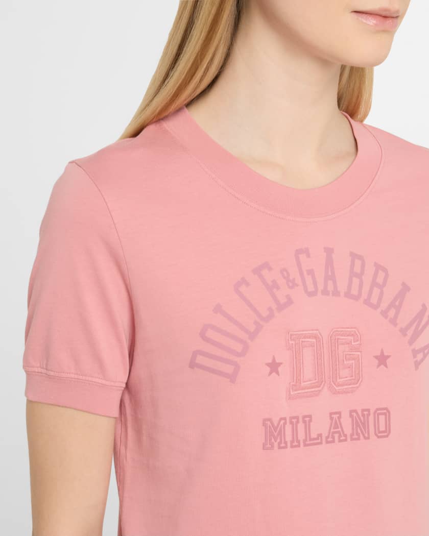 College Logo Jersey Slim-Fit Top