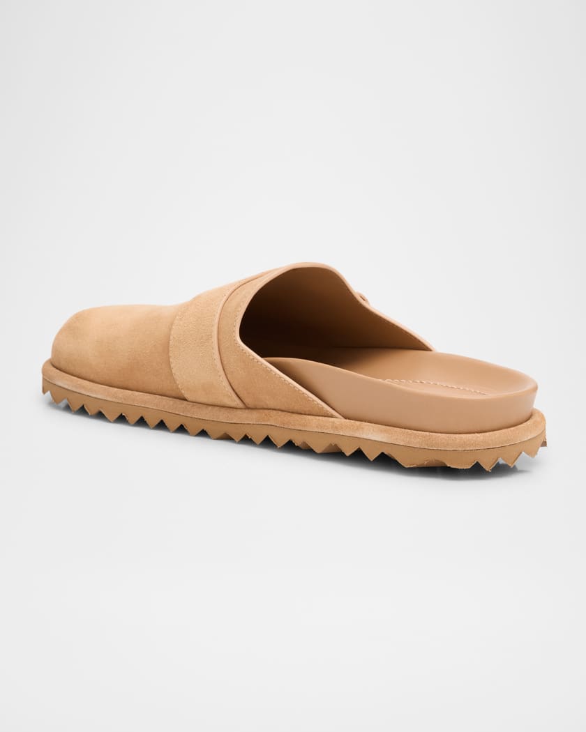 Fayence Suede Pearly Buckle Mules