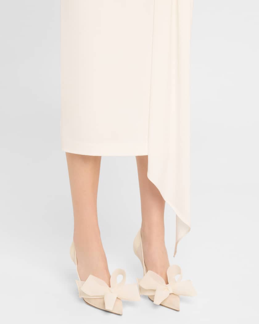 Staz Bow Mesh Pointed Pumps