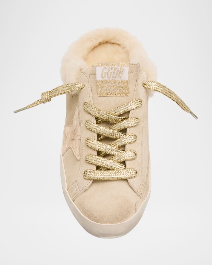Golden Goose Superstar Sabot Suede Shearling Slide Sneakers Neiman Marcus