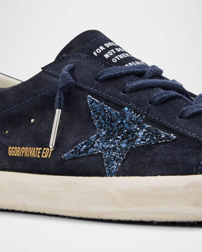 Superstar Glitter Suede Low-Top Sneakers