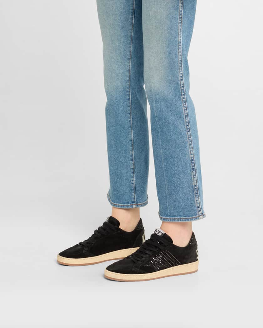 Ballstar Suede Glitter Low-Top Sneakers