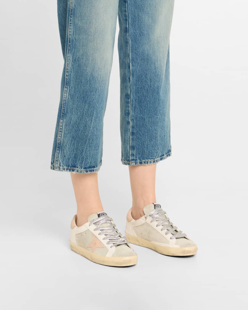 Superstar Mixed Leather Low-Top Sneakers