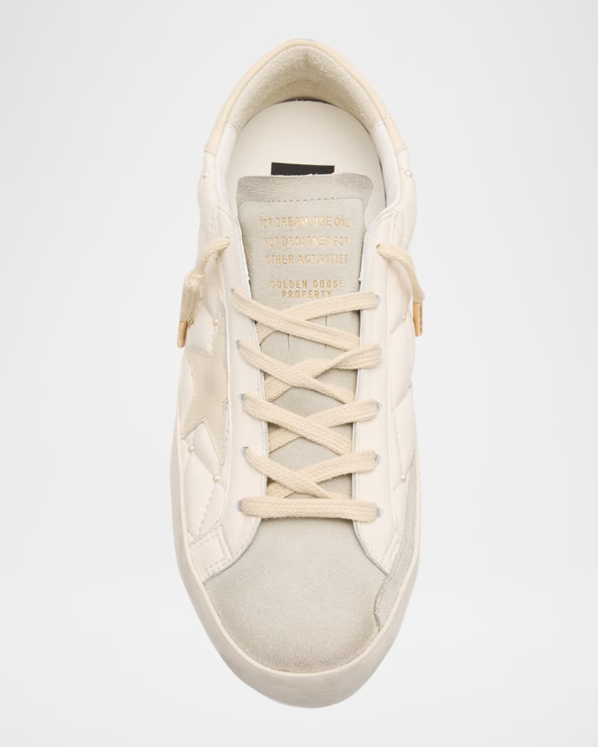 Superstar Pearly Quilted Leather Low-Top Sneakers