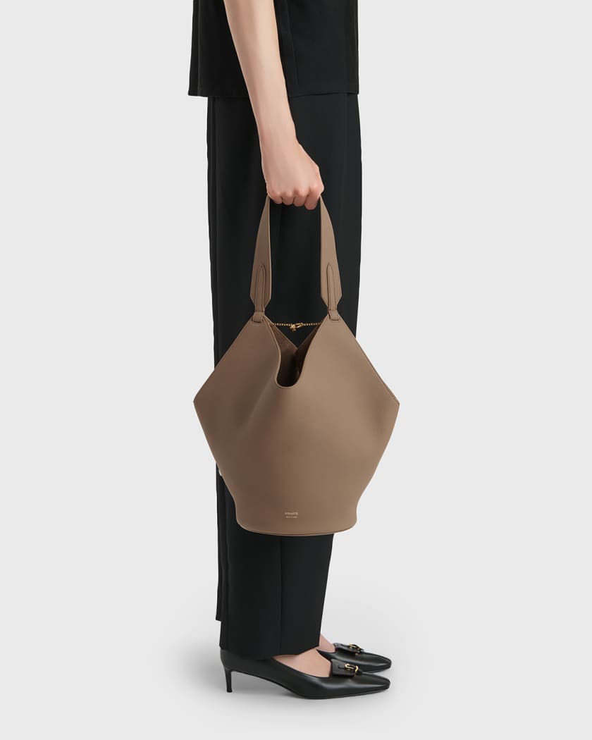 Lotus Small Calfskin Tote Bag
