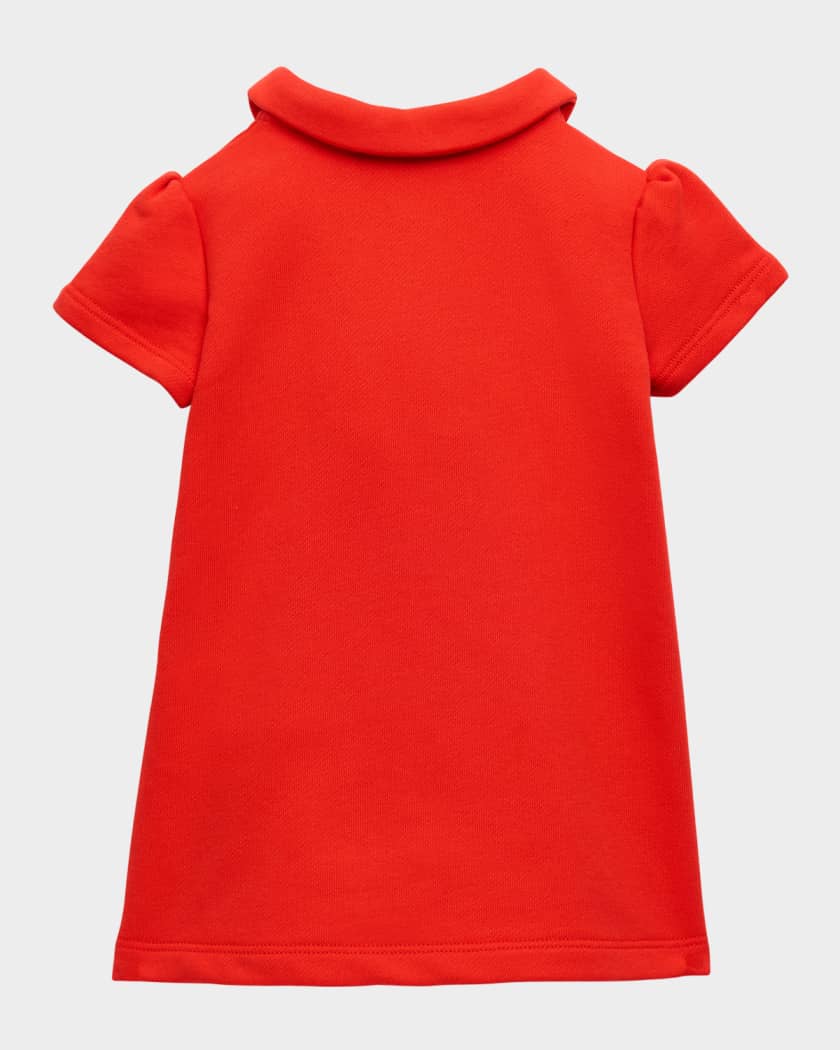 Girl's Sweatshirt Dress W/ Medusa Buttons, Size 12M-4