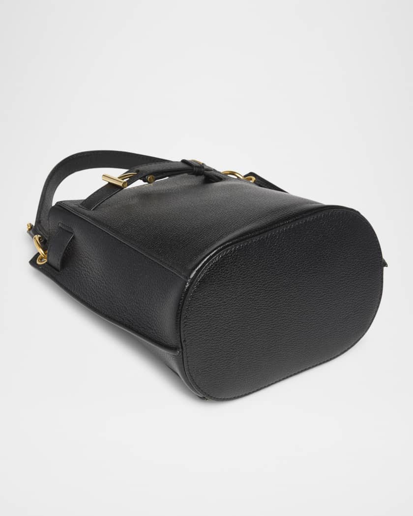Audrey Mini Bucket Bag in Grain Leather
