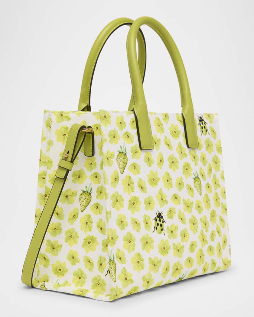 La Medusa Small Flower Insect Canvas Tote Bag