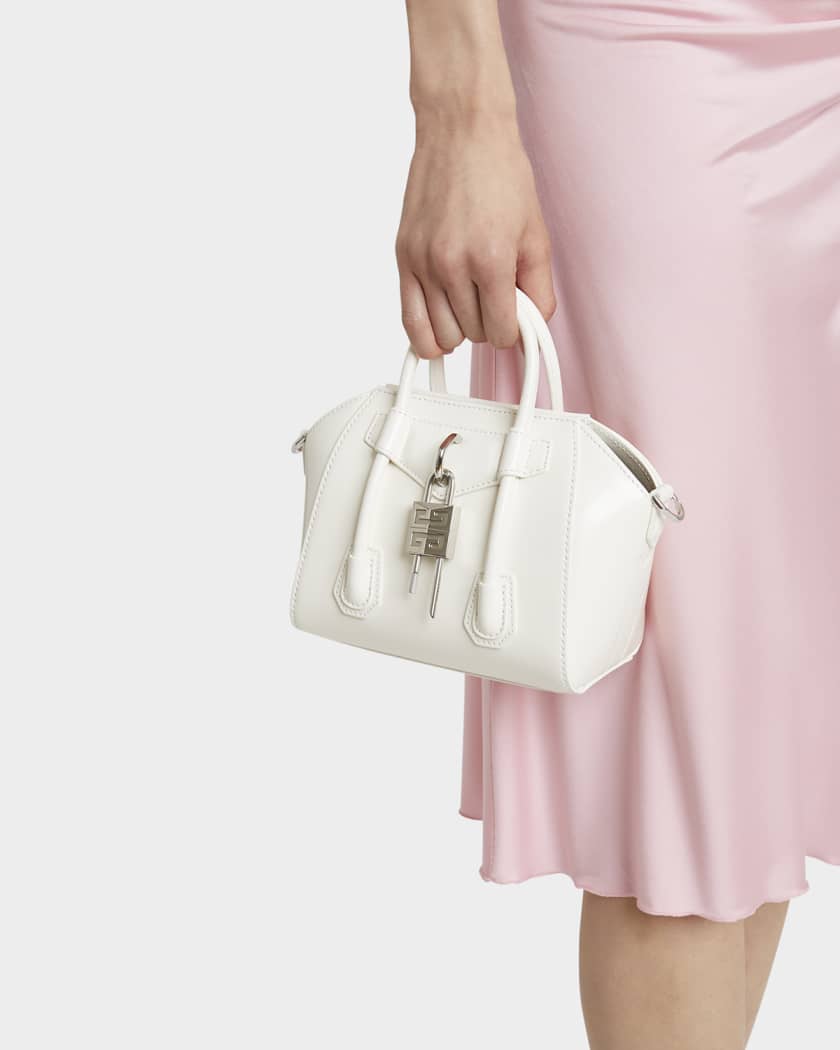 Antigona Lock Toy Top-Handle Bag in Leather 