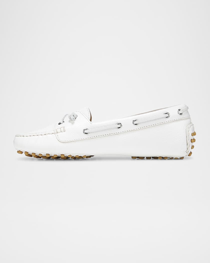 Jia Leather Driver Boat Loafers