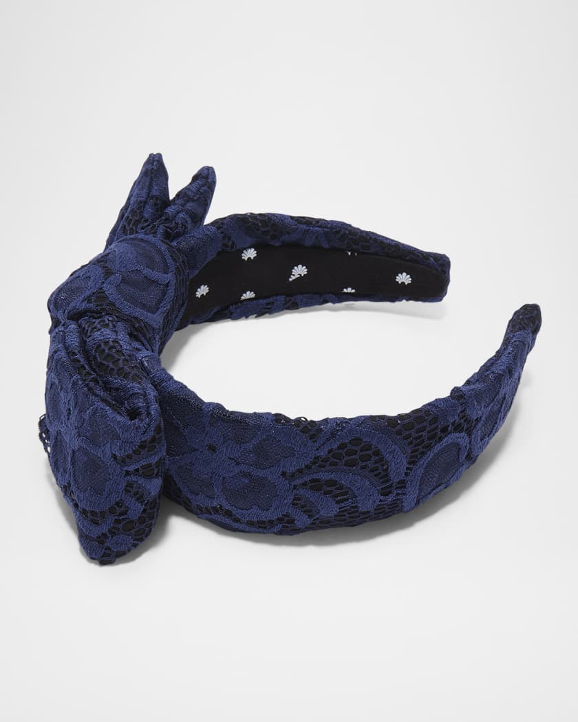 Holly Brocade Floral Knotted Headband