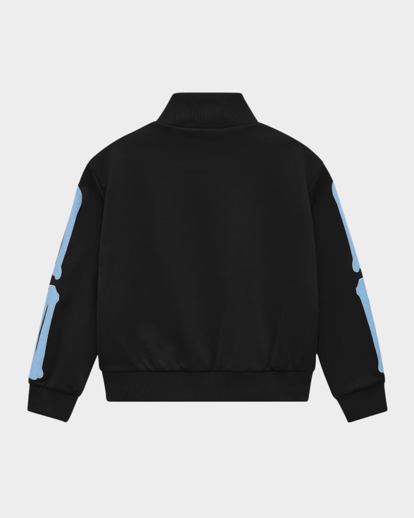 Kid's Bones Embroidered Track Jacket, Size 4-12