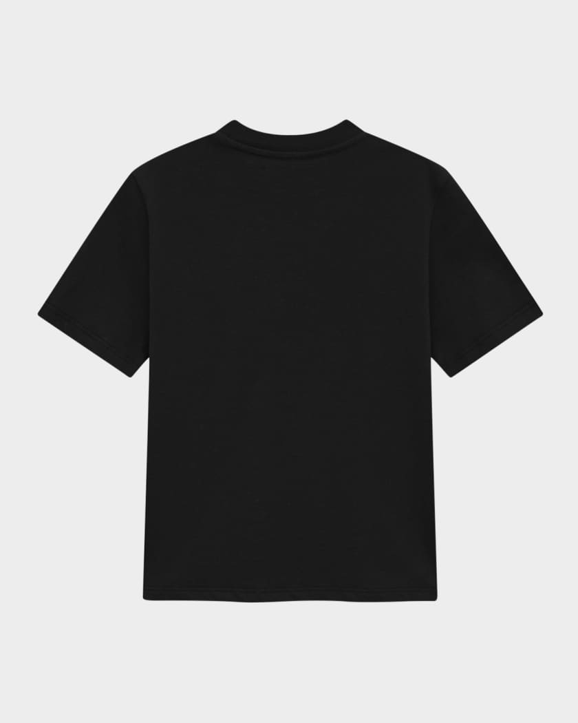 Kid's Staggered Sequin Logo Short-Sleeve T-Shirt, Size 4-12
