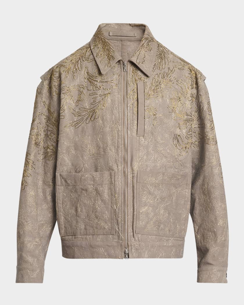 DRIES VAN NOTEN | EMBROIDERED JACQUARD JACKET