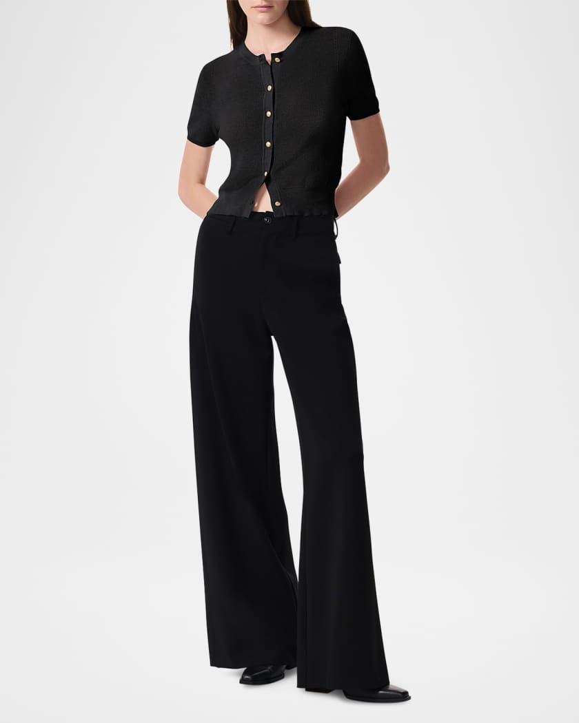 Dina Short-Sleeve Cardigan | Neiman Marcus