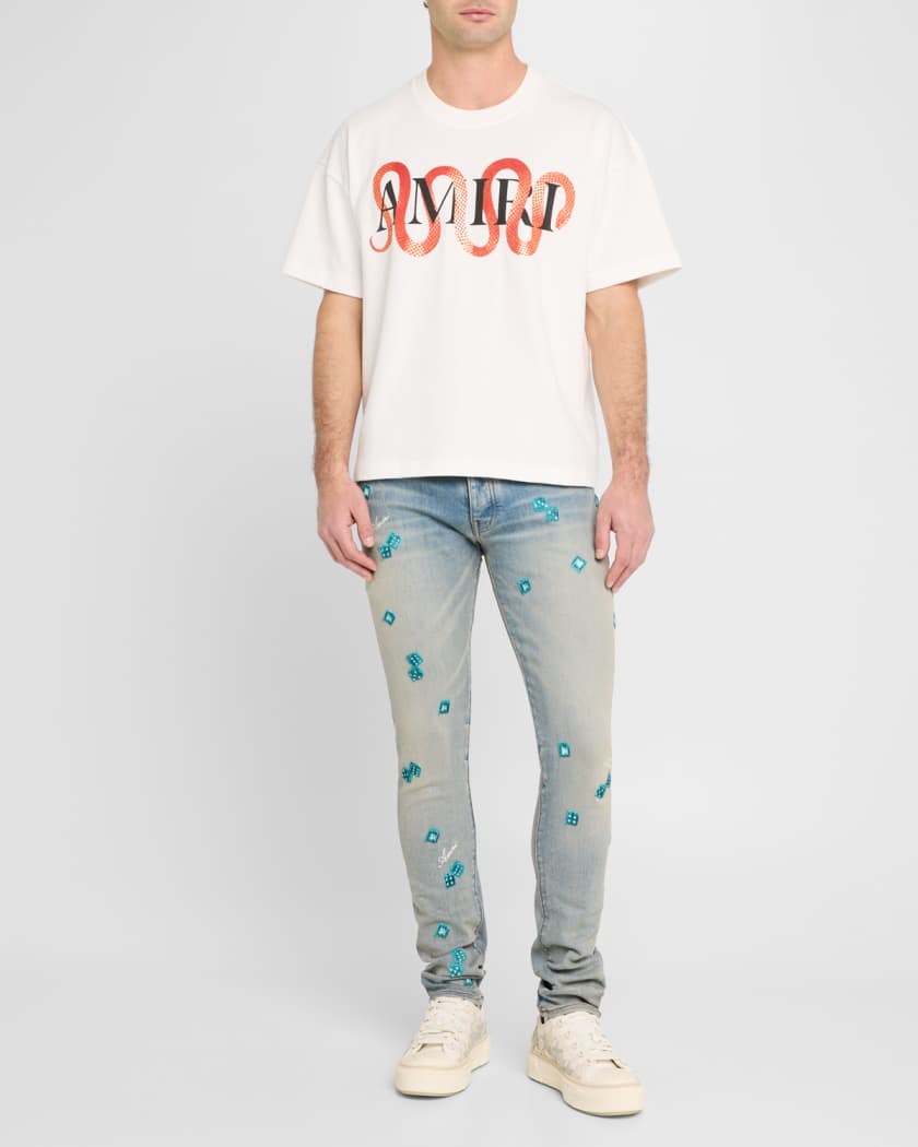 Men's Dice Skinny Jeans