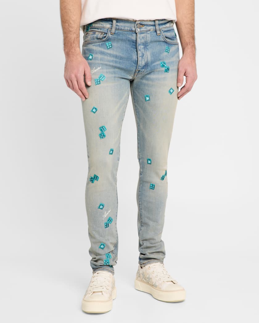 Men's Dice Skinny Jeans
