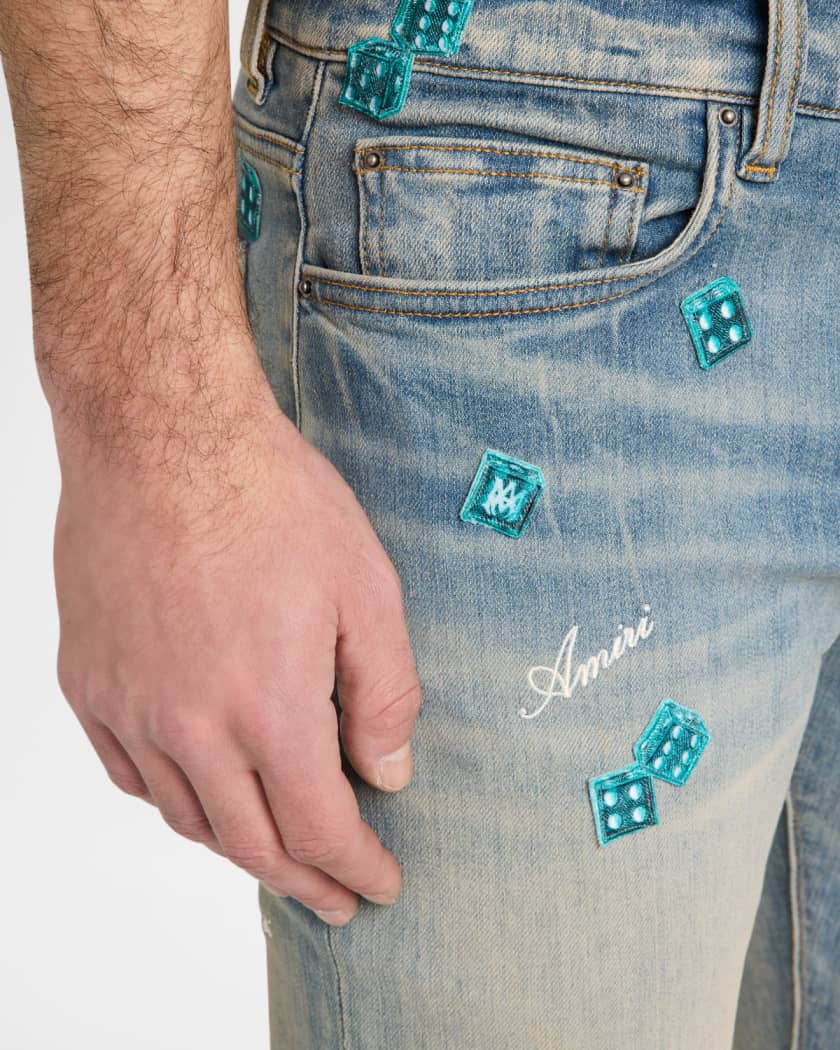 Men's Dice Skinny Jeans