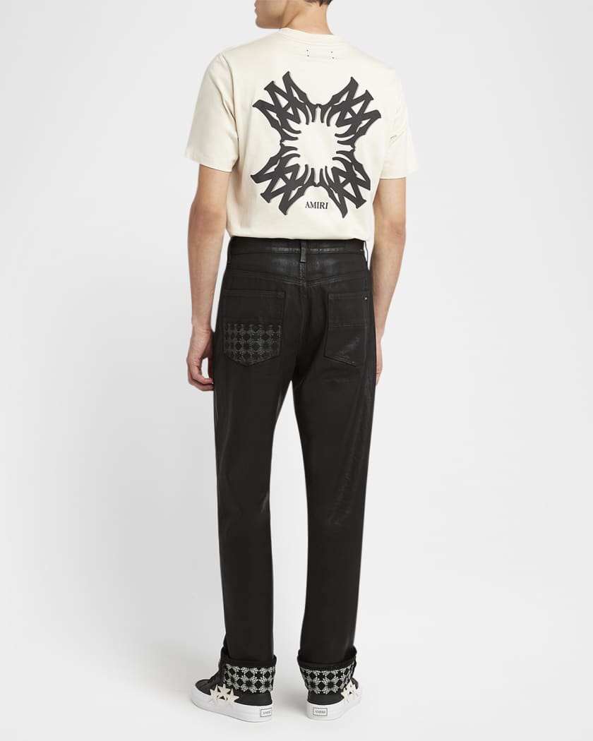 Men's Waxed MA Quad Straight-Leg Jeans