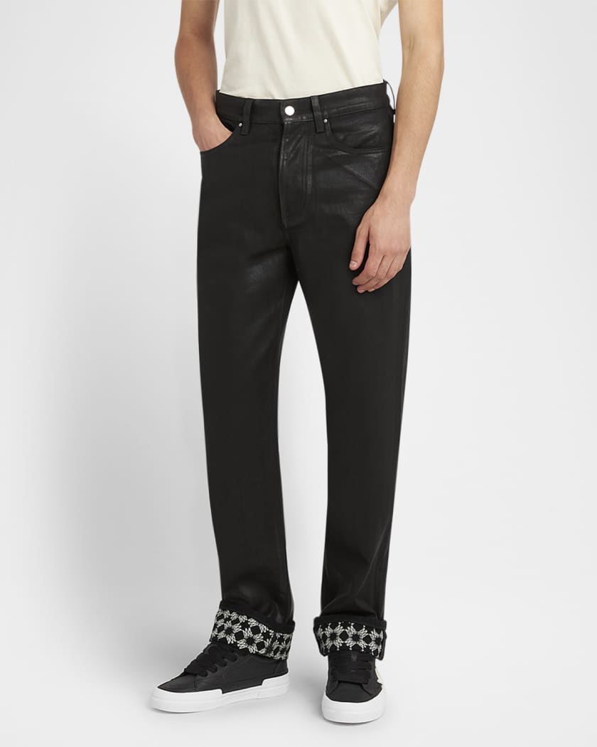 Men's Waxed MA Quad Straight-Leg Jeans