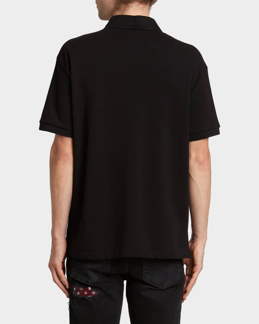 Amiri Men's Embroidered MA Quad Polo Shirt | Neiman Marcus