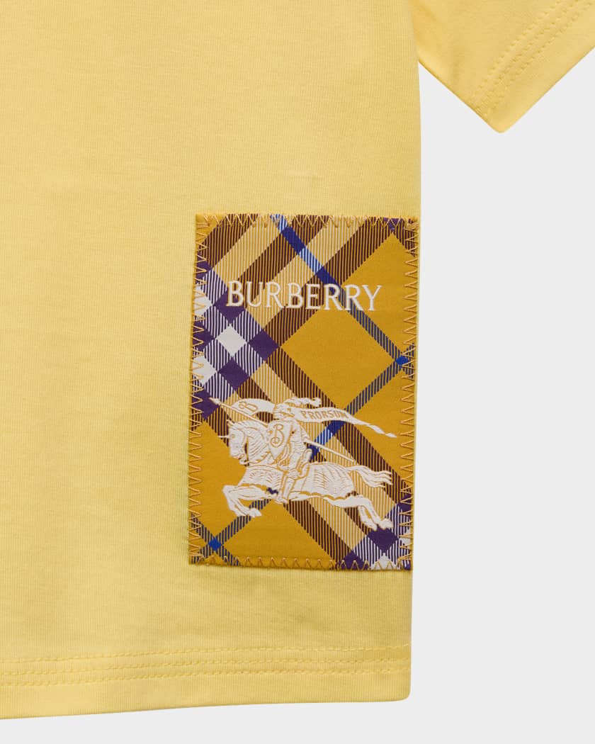 Kid's Cedar EKD Label Short-Sleeve Cotton T-Shirt, Size 6M-2