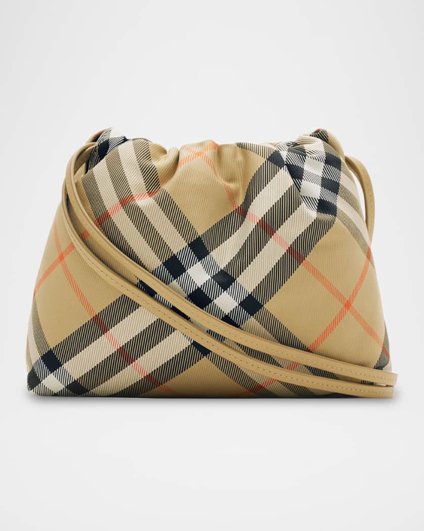 Girl's Check-Print Crossbody Pouch