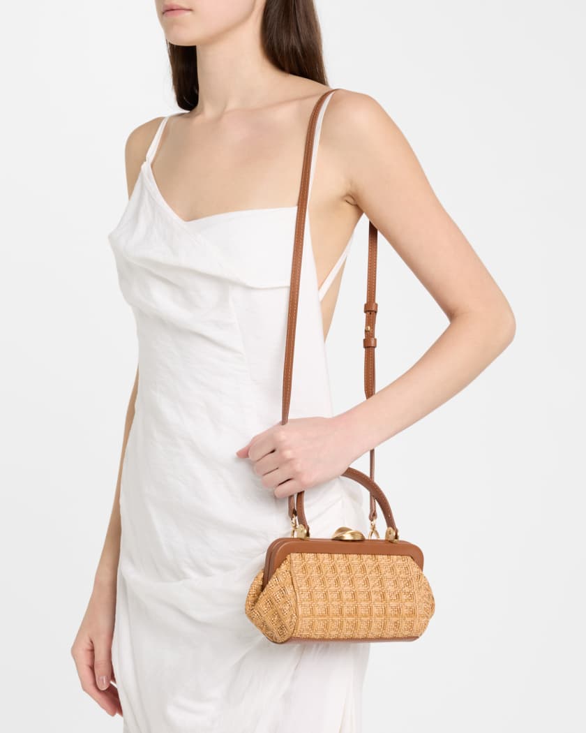 Zuma Frame Woven Crossbody Bag